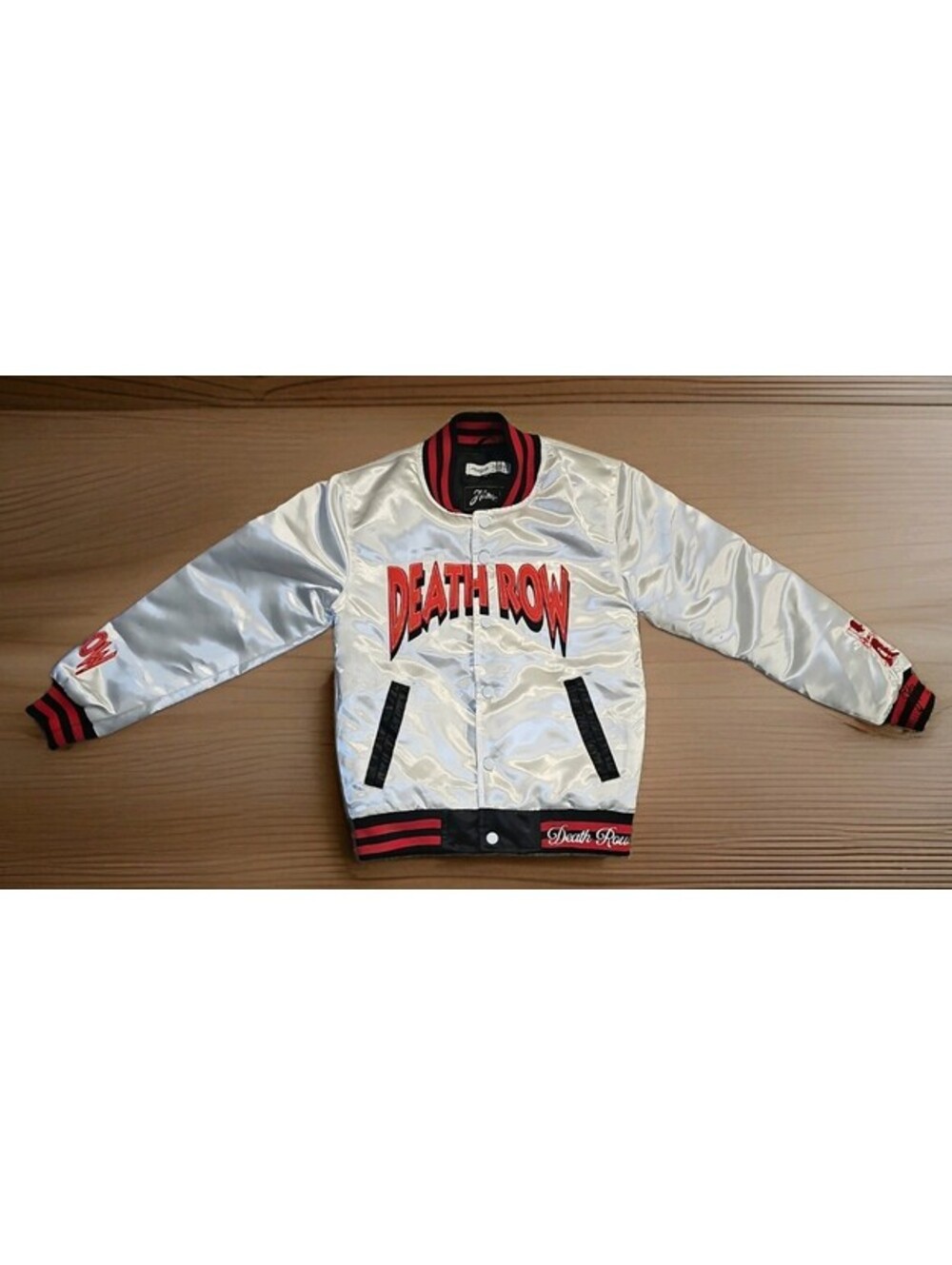 Headgear Classics  youth Deathrow White Satin Jacket Size XS (220)